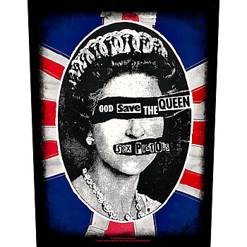 SEX PISTOLS - BACK PATCH, GOD SAVE THE QUEEN