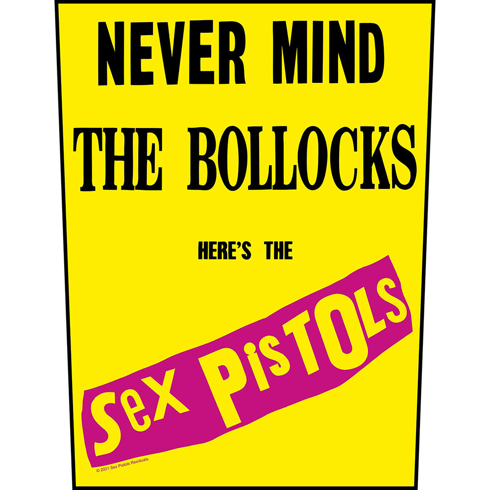 SEX PISTOLS - BACK PATCH, NEVER MIND THE BOLLOCKS YELLOW - 2