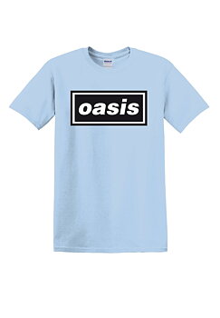 OASIS - T-SHIRT, DECCA LOGO (BLUE)