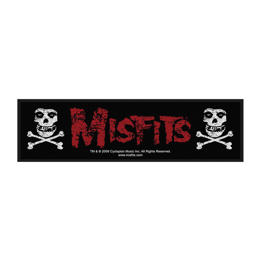 MISFITS - SUPER STRIP PATCH, CROSS BONES (LOOSE) - 2