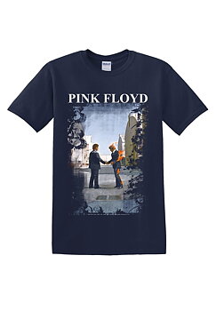 PINK FLOYD - T-SHIRT, BURNING MAN NAVY