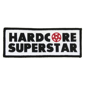 HARDCORE SUPERSTAR - PATCH, PENTAGRAM LOGO