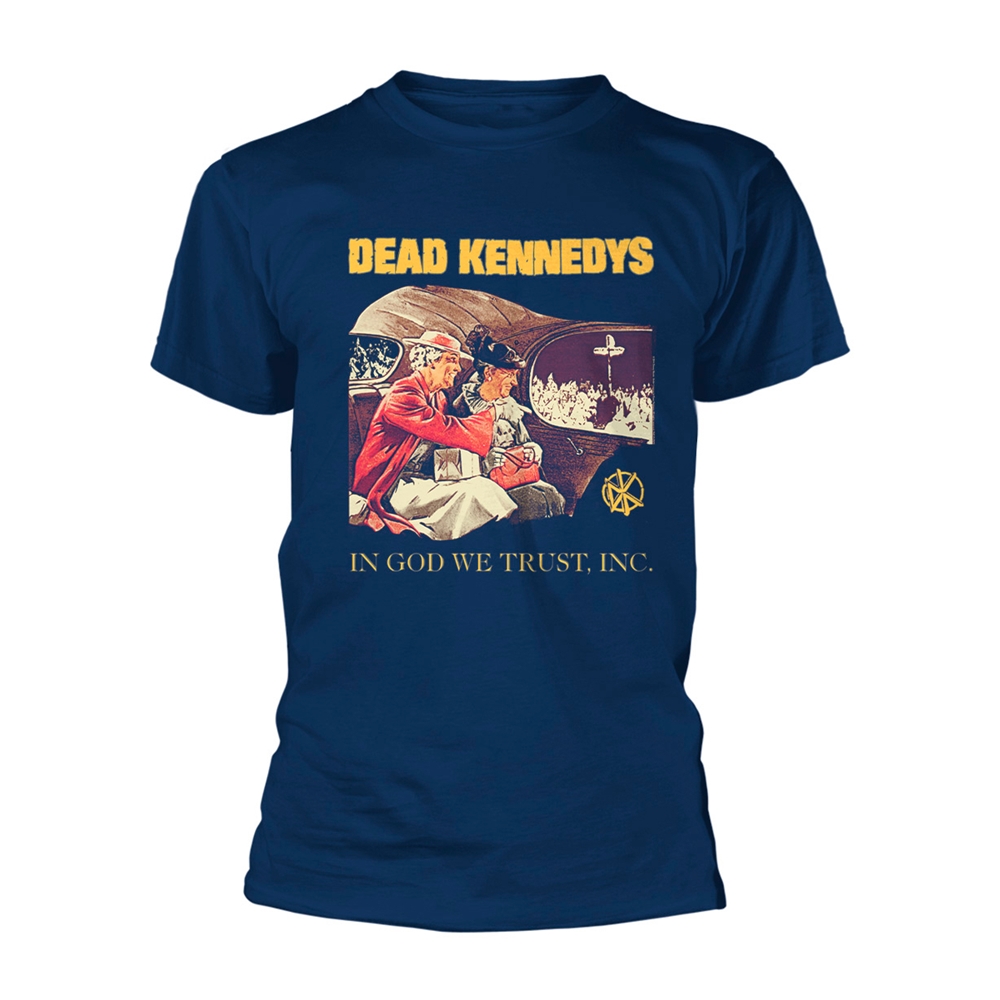 DEAD KENNEDYS - T-SHIRT, IN GOD WE TRUST (NAVY)