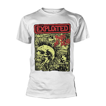 THE EXPLOITED - T-SHIRT, PUNKS NOT DEAD (WHITE)