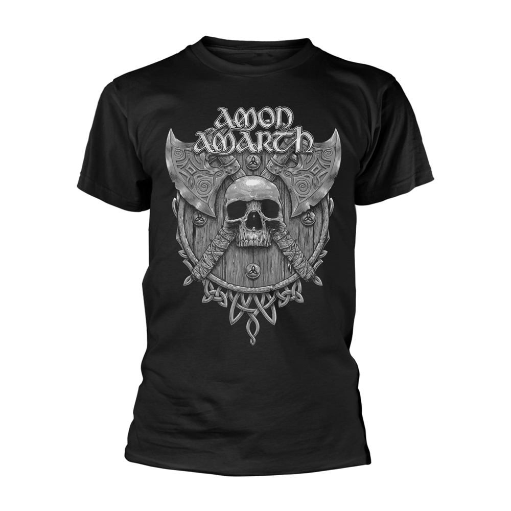 AMON AMARTH - T-SHIRT, GREY SKULL