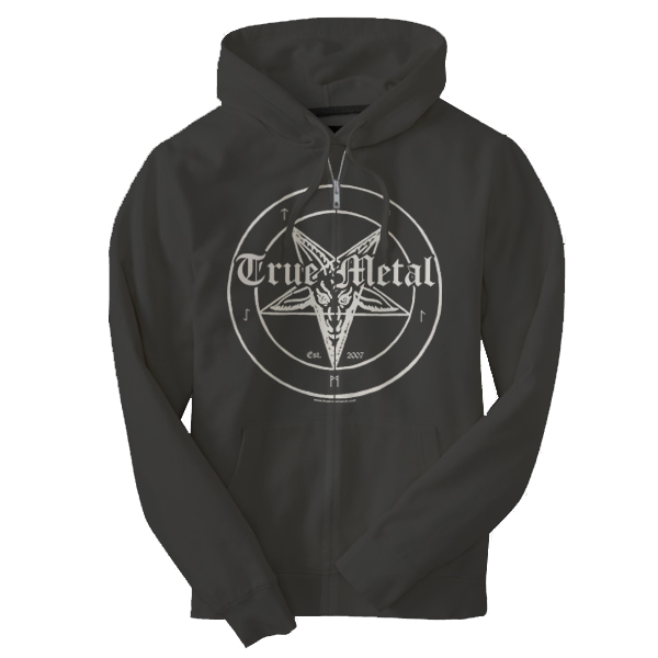 True Metal Brand - Occult Grey Zip-Hood - 2