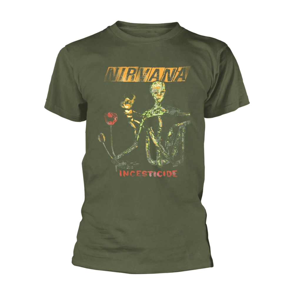 NIRVANA - T-SHIRT, REFORMANT INCESTICIDE (GREEN)