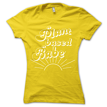 PLANT BASED BABE - VEGAN T-SHIRT DAM