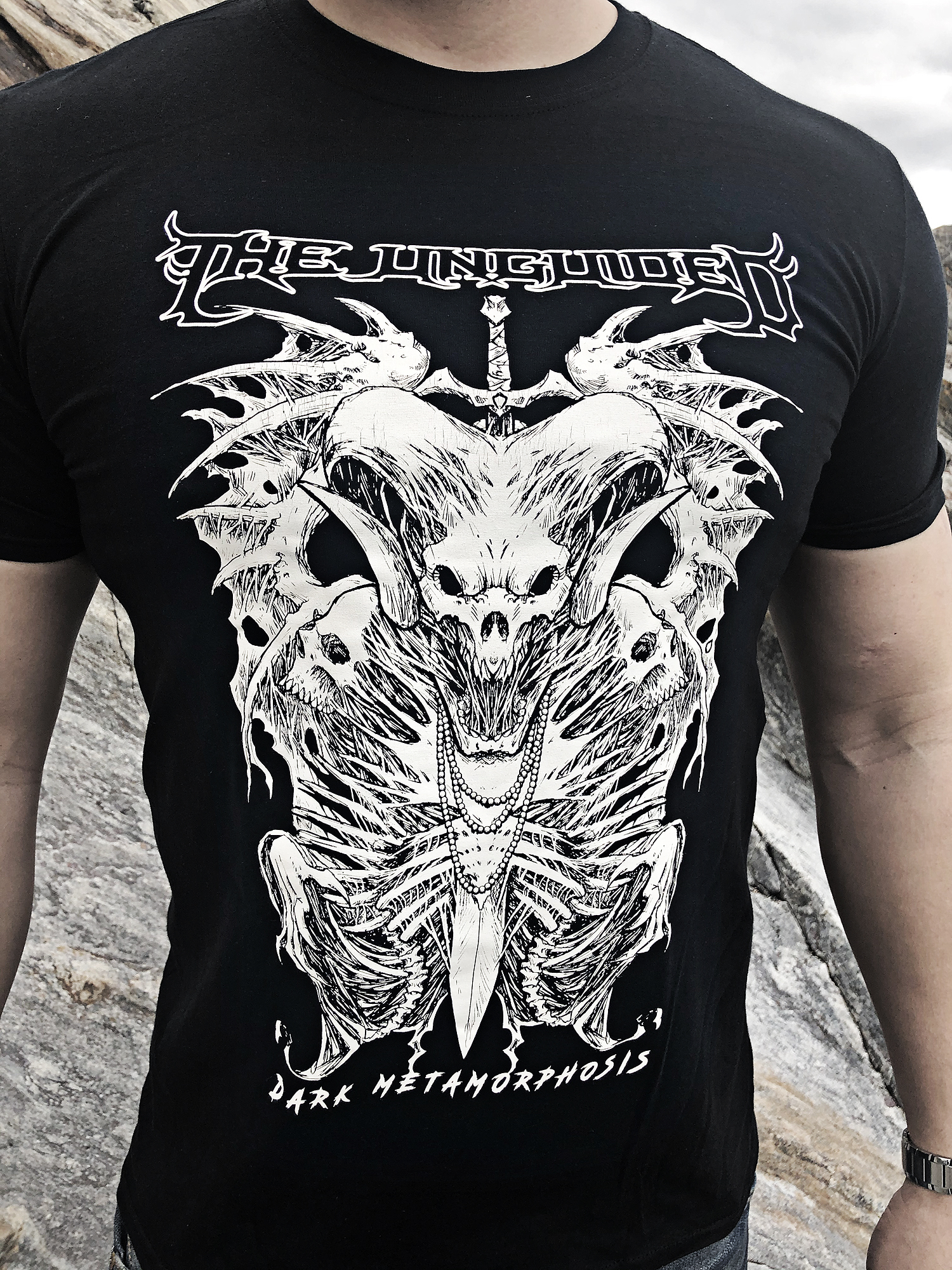 THE UNGUIDED - T-SHIRT, DARK METAMORPHOSIS (WHITE)
