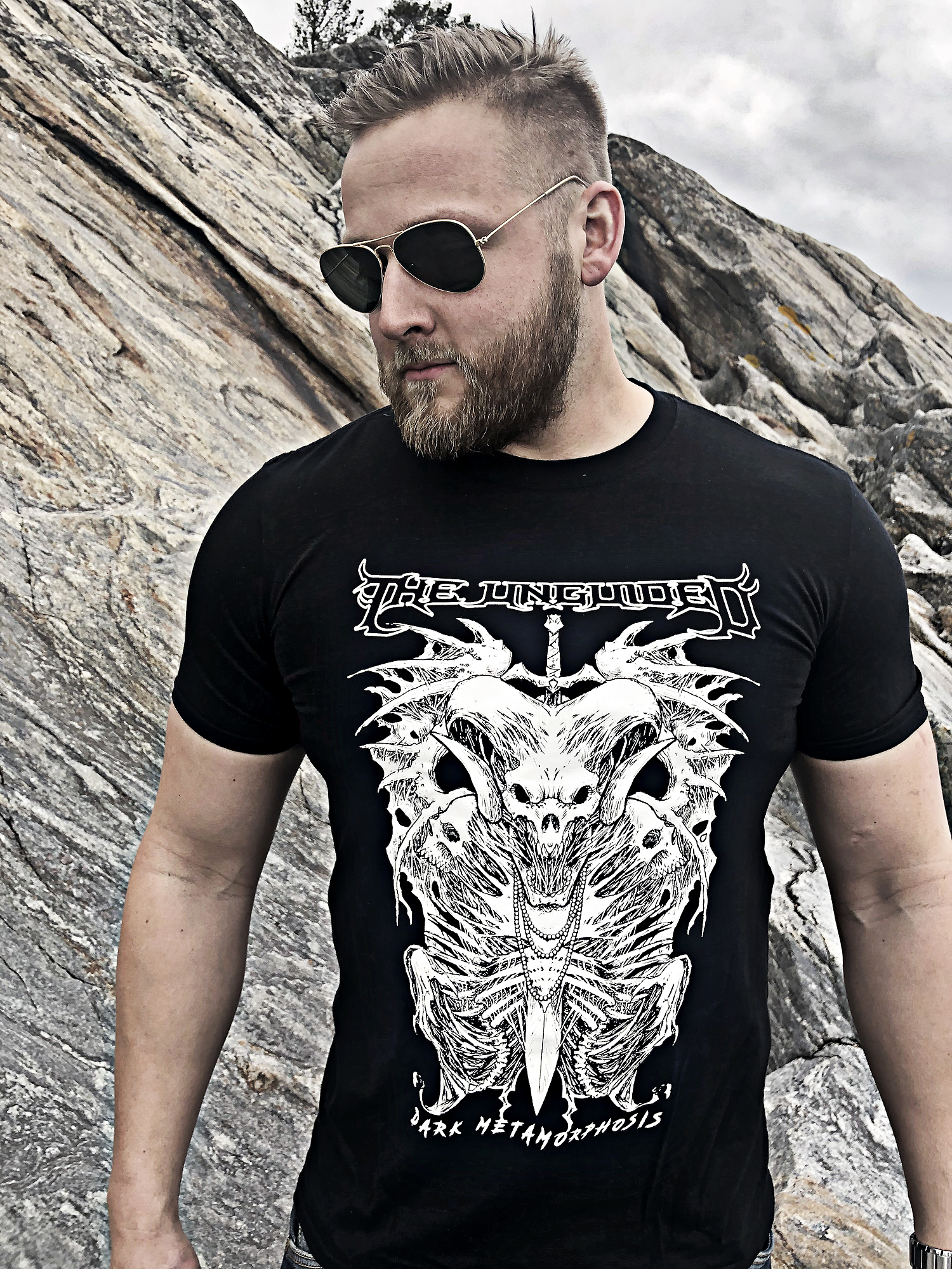 THE UNGUIDED - T-SHIRT, DARK METAMORPHOSIS (WHITE) - 2