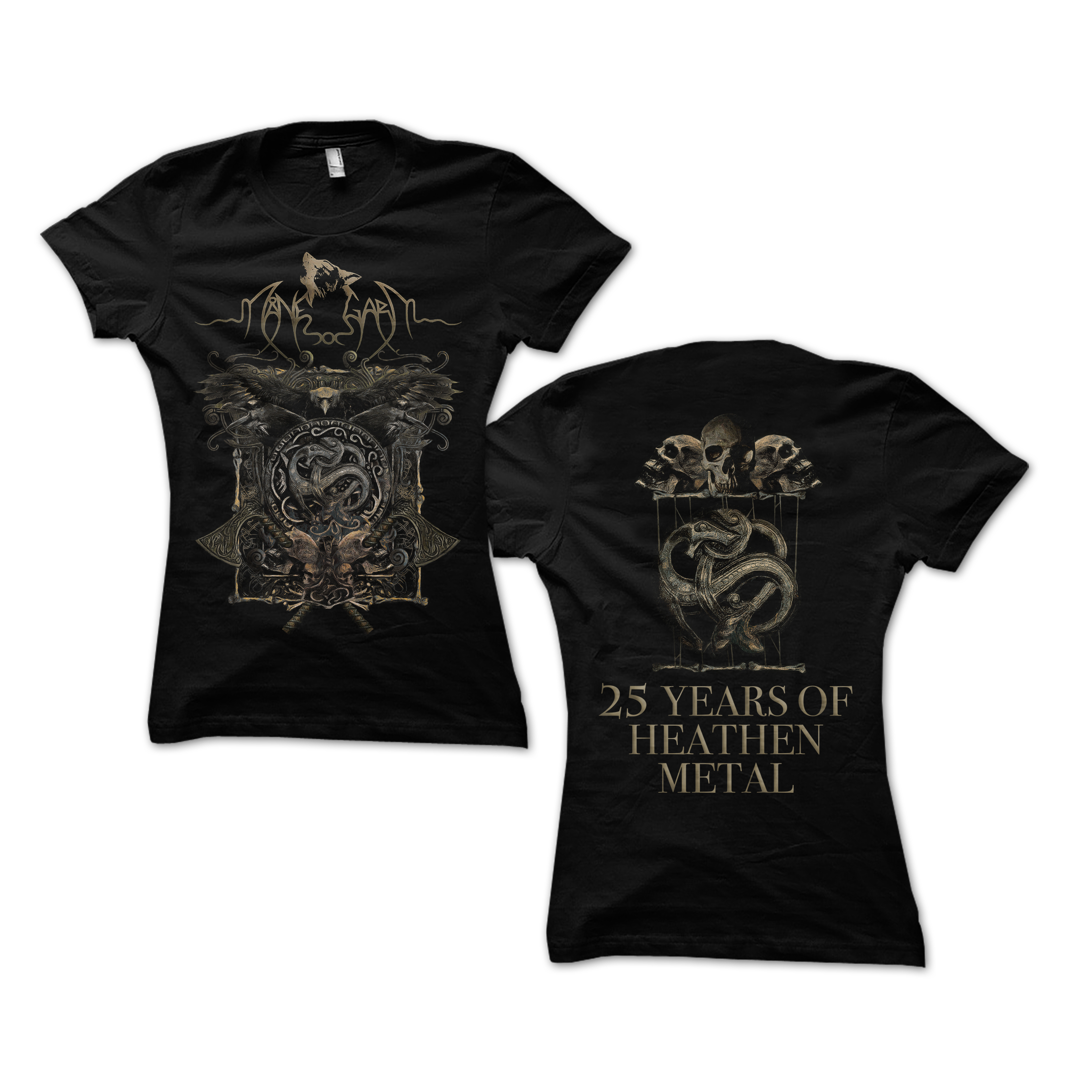 MÅNEGARM - LADY T-SHIRT, 25 YEARS OF HEATHEN METAL
