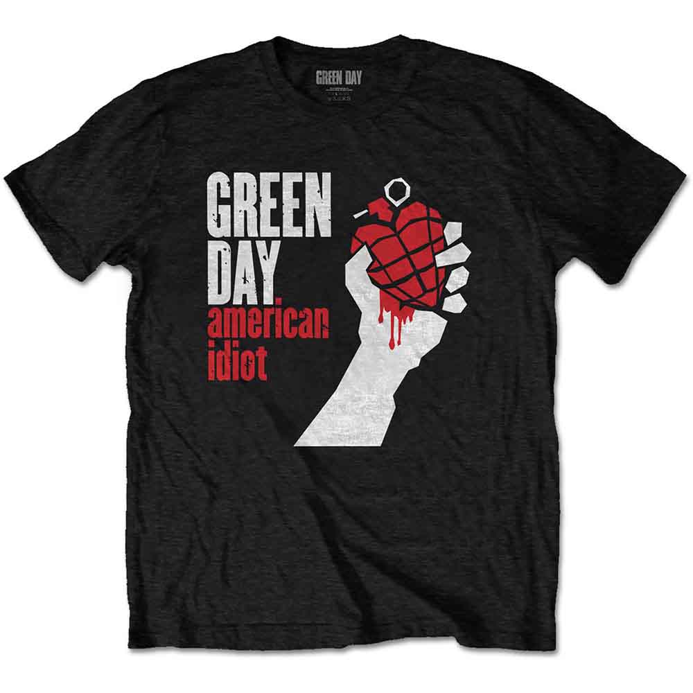 GREEN DAY - T-SHIRT, AMERICAN IDIOT BLACK - 2