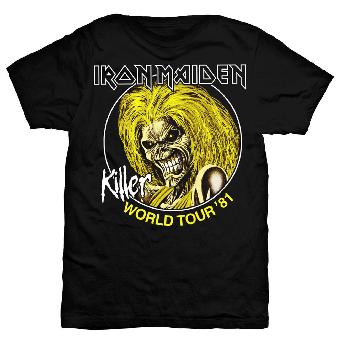 IRON MAIDEN - T-SHIRT, KILLER WORLD TOUR 81