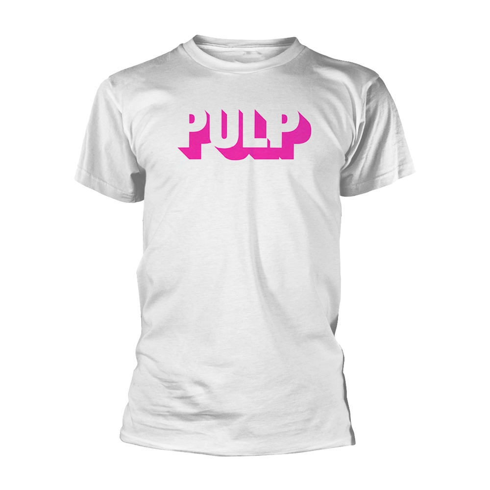 PULP - T-SHIRT, THIS IS HARDCORE LOGO (WHITE)