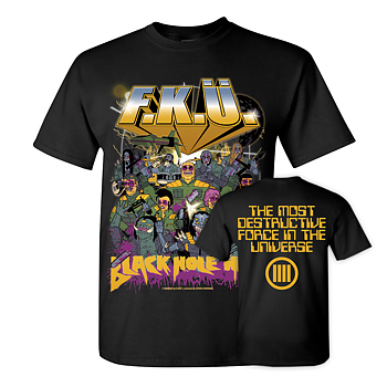 F.K.Ü - T-SHIRT, BLACK HOLE HELL (BLACK)