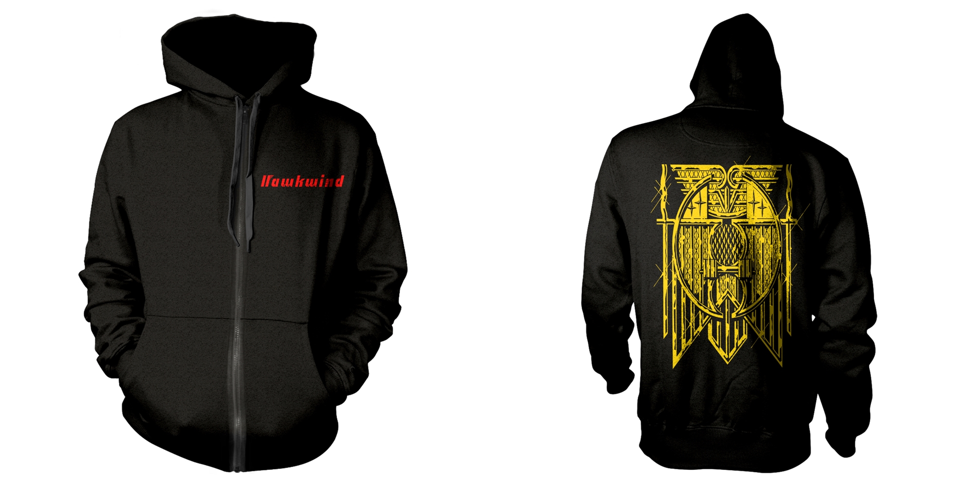HAWKWIND - ZIP HOOD, DOREMI (GOLD)