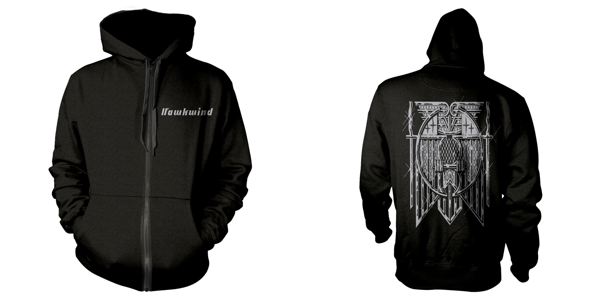 HAWKWIND - ZIP HOOD, DOREMI (SILVER)