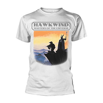 HAWKWIND - T-SHIRT, MASTERS OF THE UNIVERSE (WHITE)