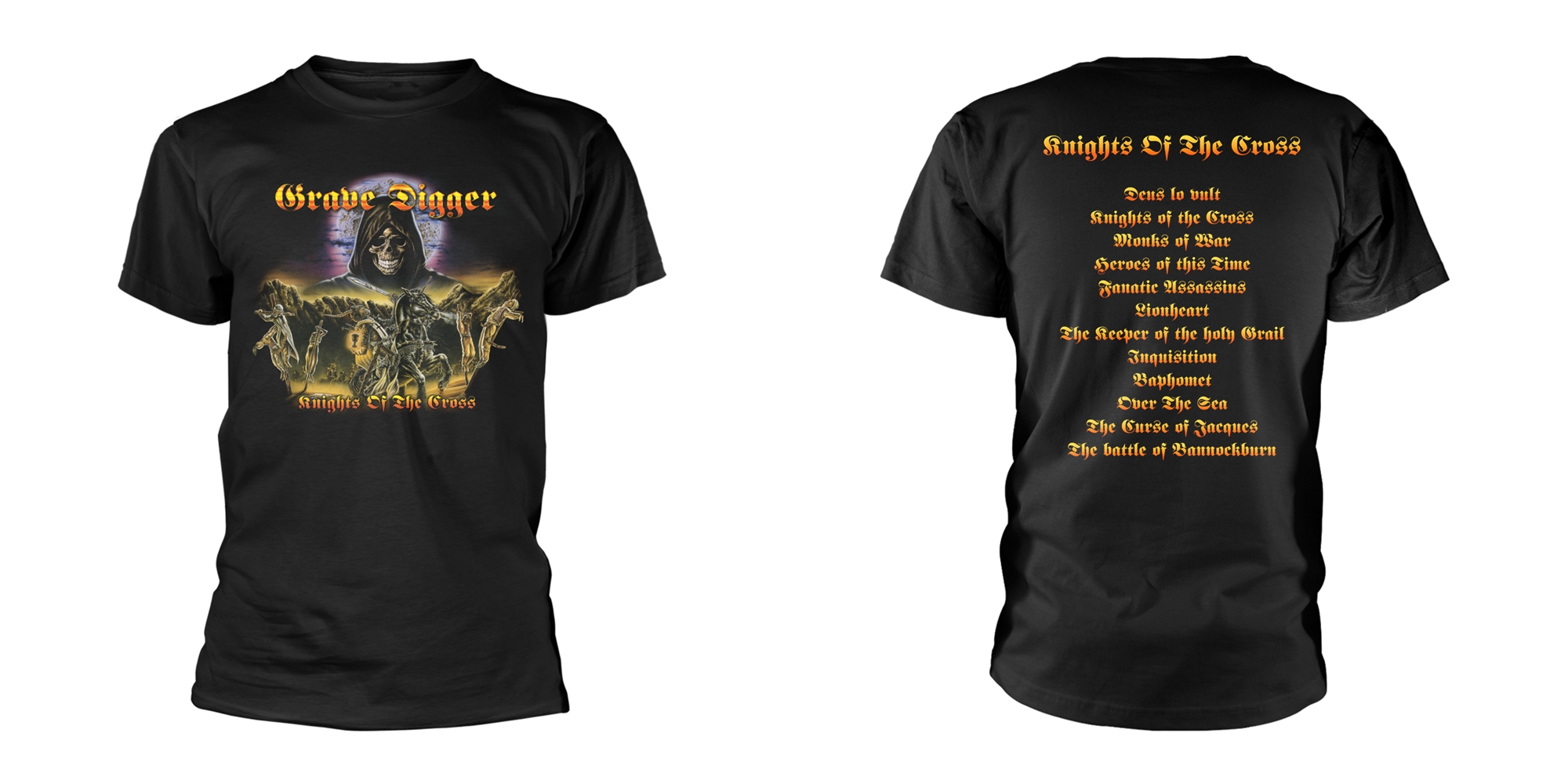GRAVE DIGGER - T-SHIRT, KNIGHTS OF THE CROSS