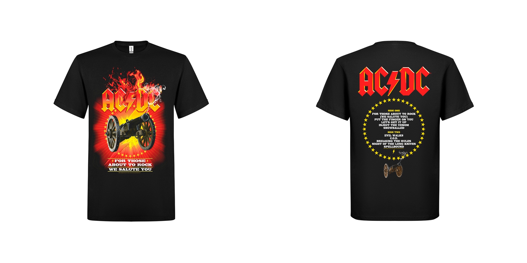 AC/DC - T-SHIRT, FOR THOSE ABOUT TO ROCK TRACKS