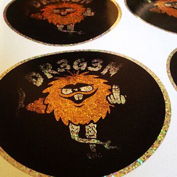 DREGEN - METAL FLAKE STICKER, TROLL