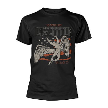 LED ZEPPELIN - T-SHIRT, US 1975 TOUR FLAG