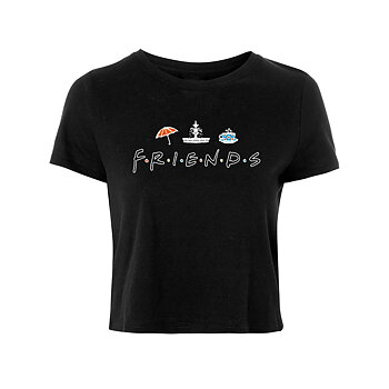FRIENDS - GIRLIE, ICONS CROP TOP