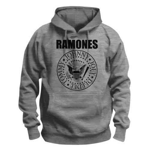 RAMONES - HOODIE, PRESIDENTIAL SEAL (GREY) - 3