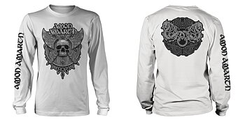 AMON AMARTH - LONG SLEEVE, GREY SKULL WHITE