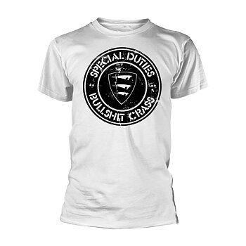 SPECIAL DUTIES - T-SHIRT, BULLSHIT CRASS (WHITE)