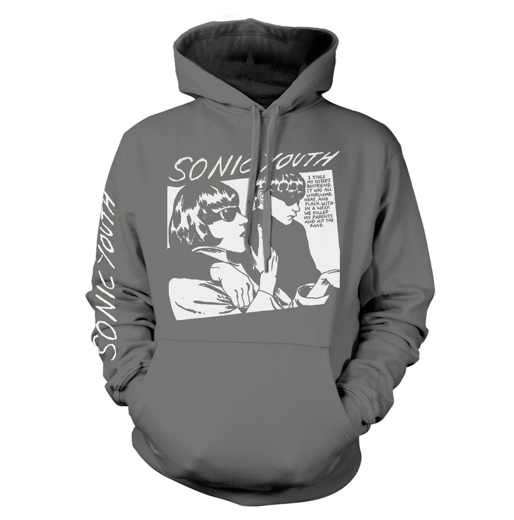 SONIC YOUTH - HOODIE, GOO ALBUM COVER GREY