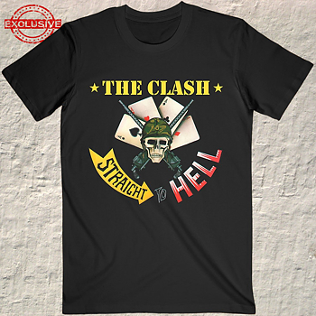 CLASH, THE - T-SHIRT, STRAIGHT TO HELL SINGLE