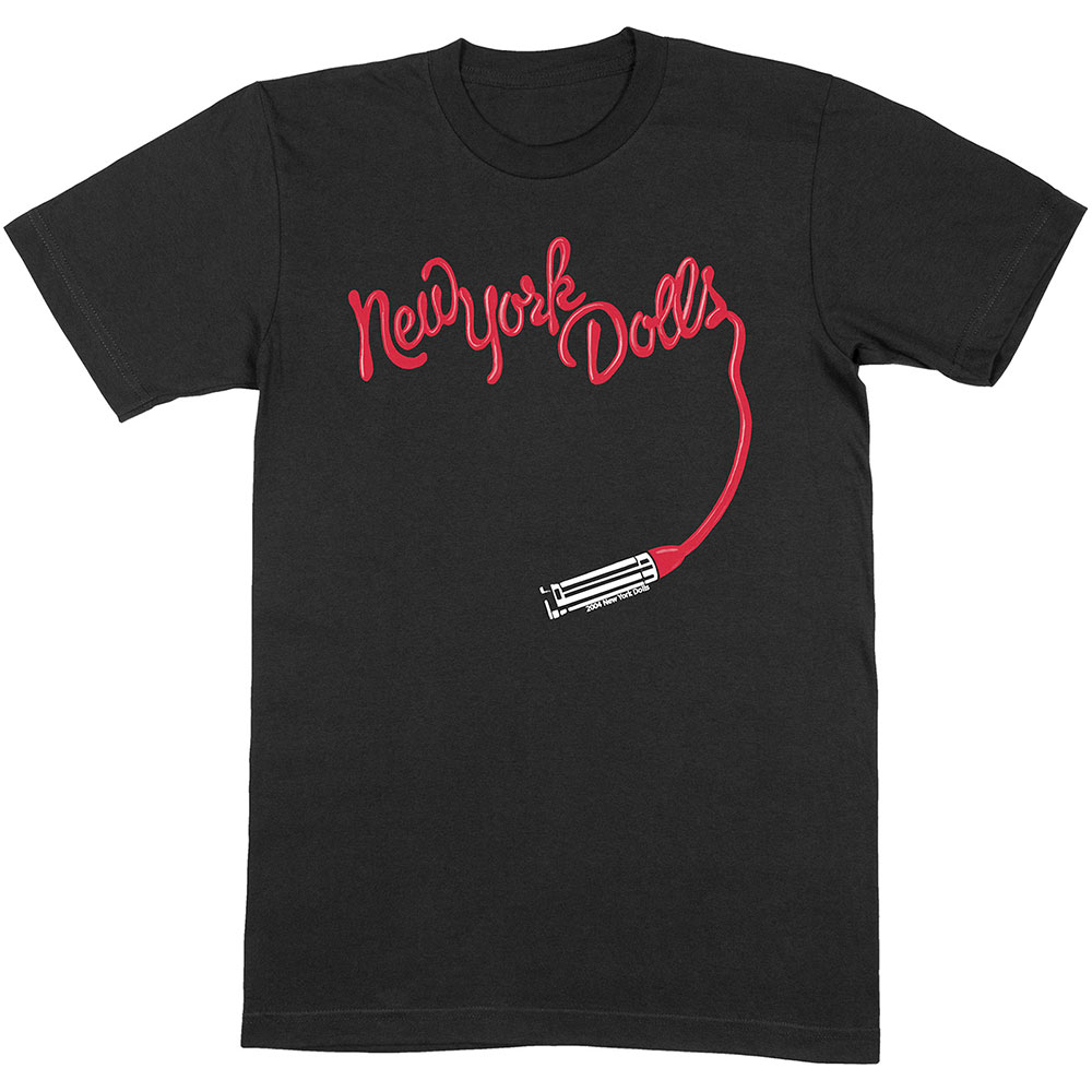NEW YORK DOLLS - T-SHIRT, LIPSTICK LOGO - 3