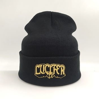 LUCIFER - WINTER HAT, LOGO (GOLD)
