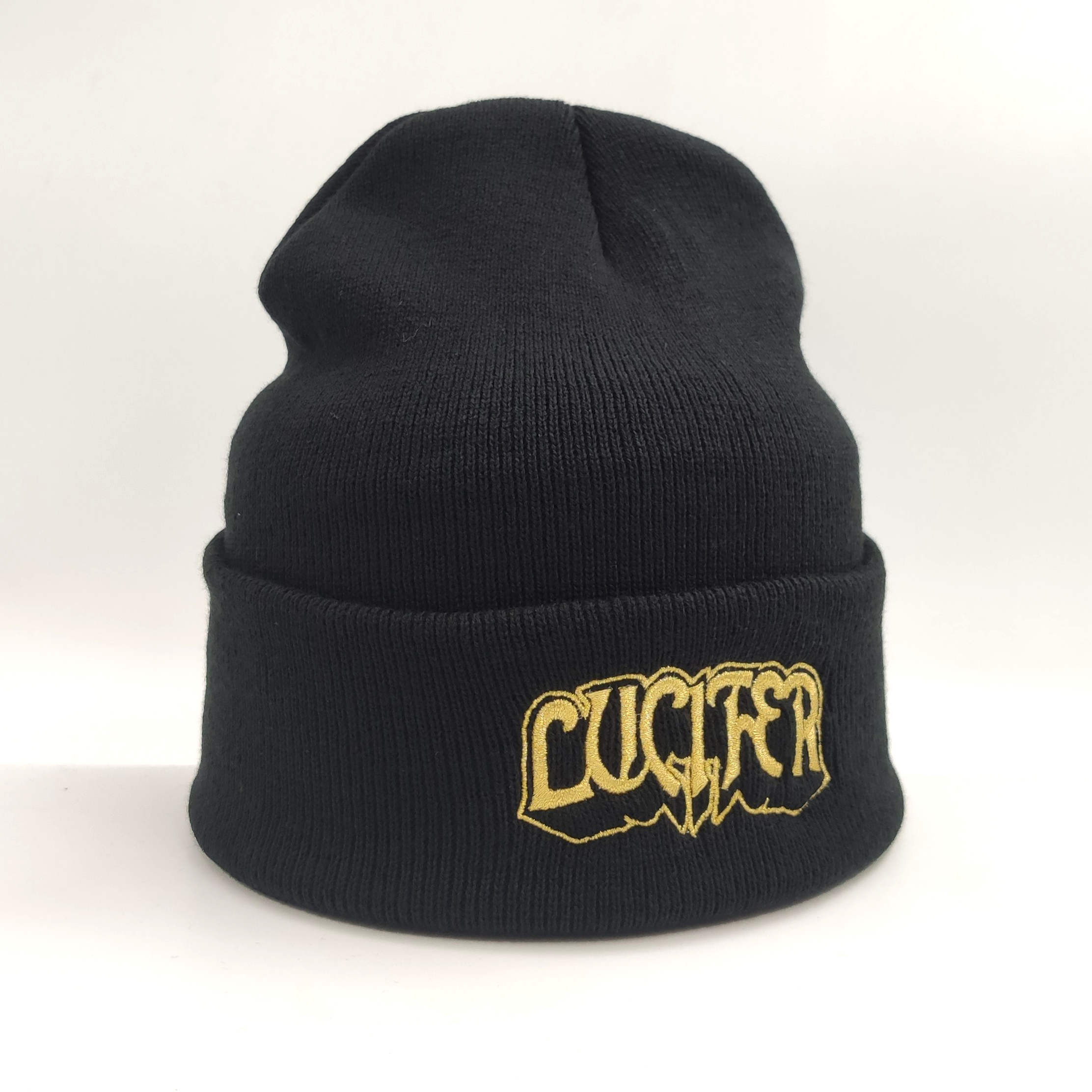 LUCIFER - WINTER HAT, LOGO (GOLD) - 2