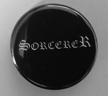 Sorcerer - Pin, White Logo