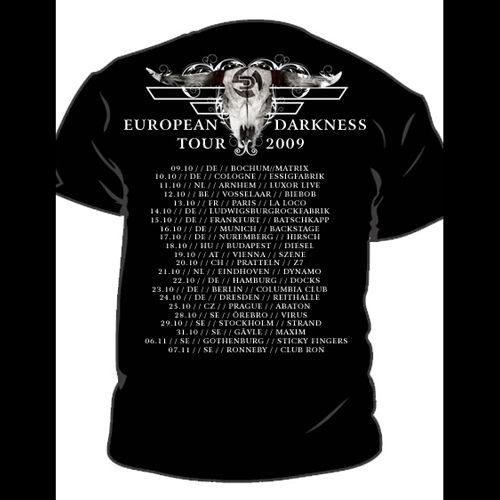 DEATHSTARS - T-SHIRT, EUROPEAN DARKNESS 2009 - 2
