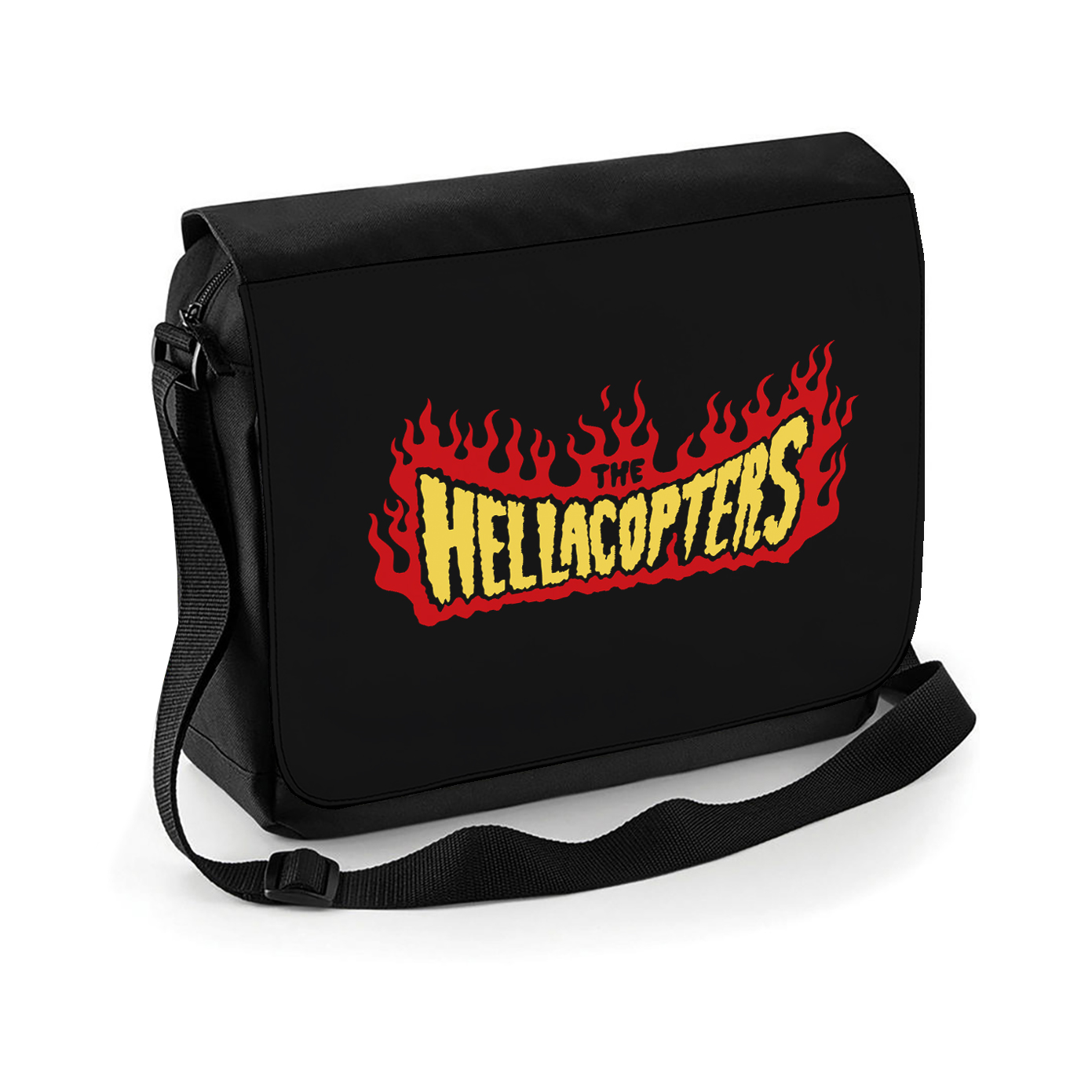 HELLACOPTERS - MESSENGER BAG, FLAMES LOGO