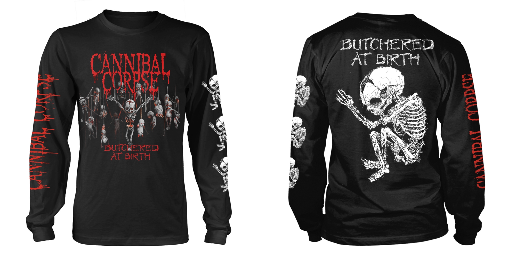 CANNIBAL CORPSE - LONG SLEEVE, BUTCHERED AT BIRTH BABY