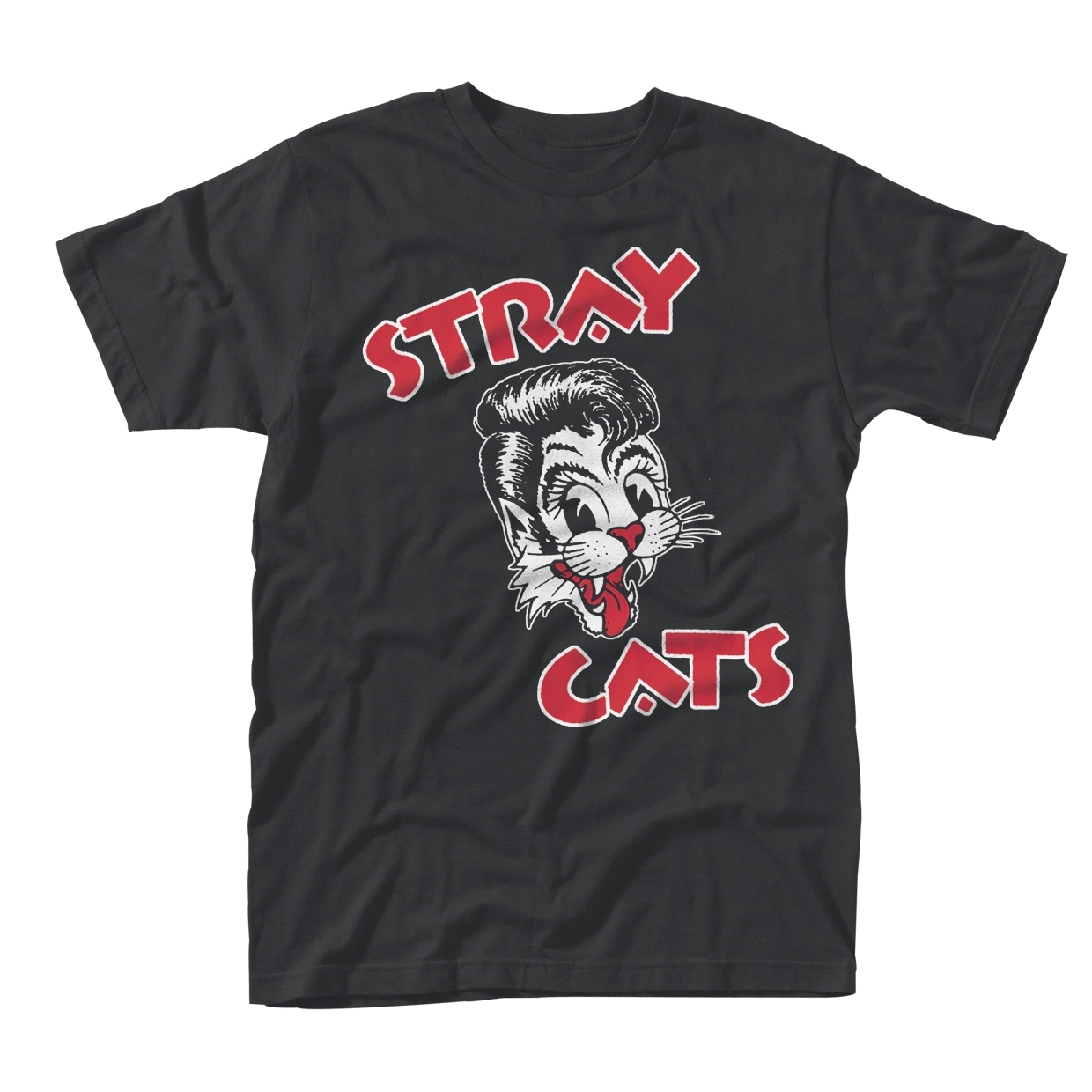 STRAY CATS - T-SHIRT, CAT LOGO