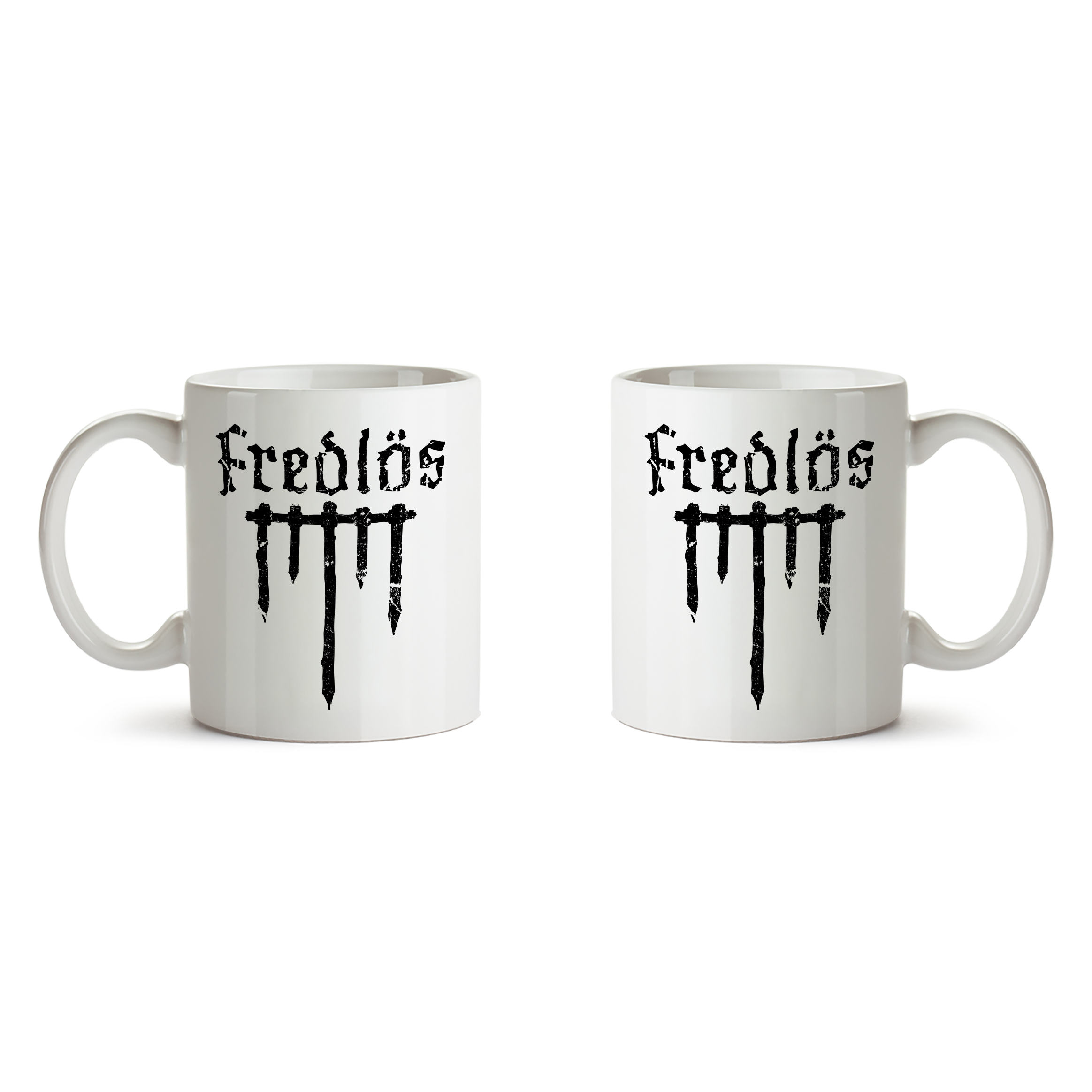 FREDLÖS - MUGG, LOGO (2-PACK)