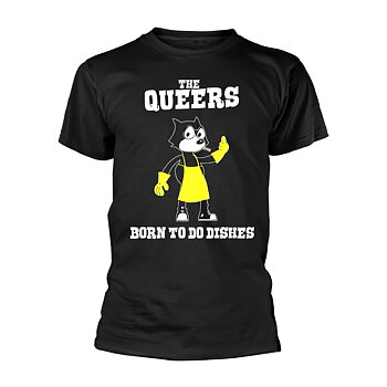 QUEERS, THE - T-SHIRT, BORN TO DO THE DISHES (BLACK)