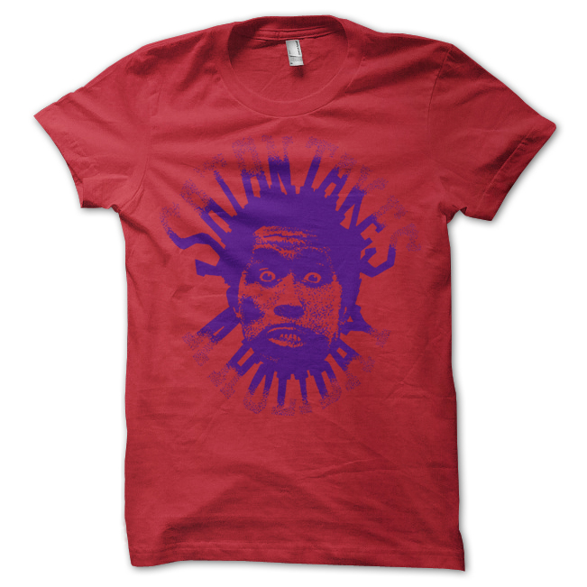 SATAN TAKES A HOLIDAY - T-SHIRT, SCREAMIN JAY RED/PURPLE