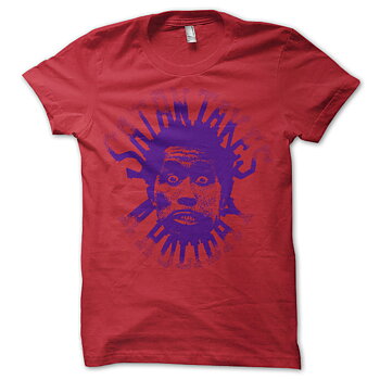 SATAN TAKES A HOLIDAY - T-SHIRT, SCREAMIN JAY RED/PURPLE