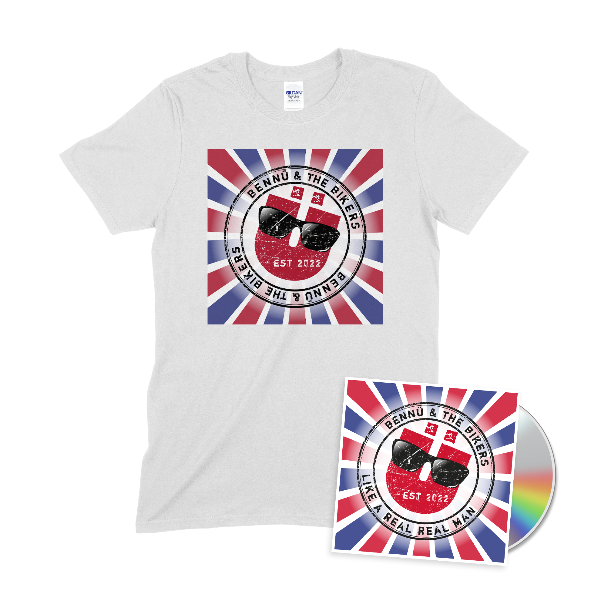 BENNÜ & THE BIKERS - LIKE A REAL REAL MAN (CD) BUNDLE