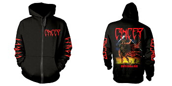 CANCER - ZIP HOOD, DEATH SHALL RISE BLACK