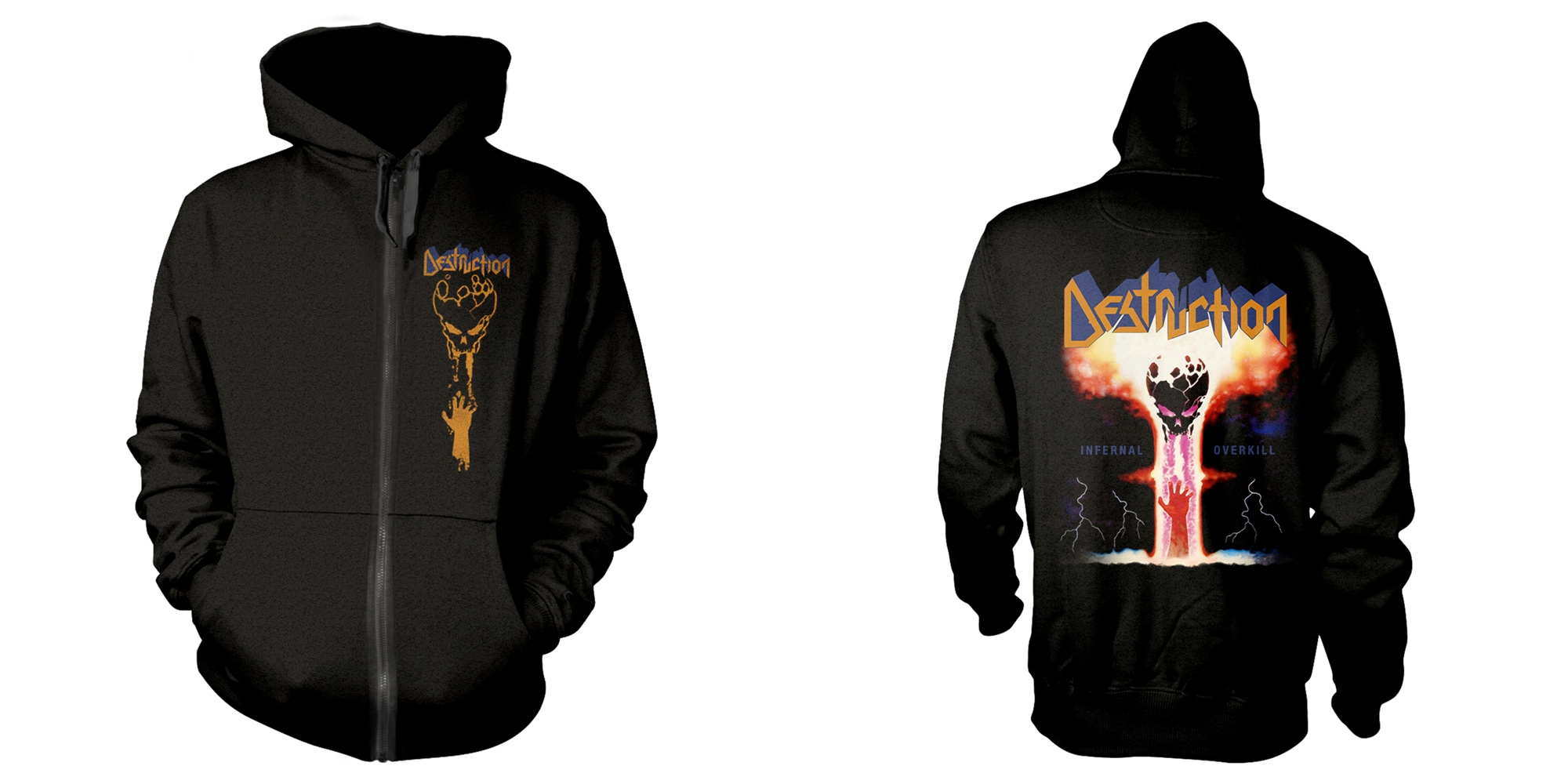 DESTRUCTION - ZIP HOOD, INFERNAL OVERKILL