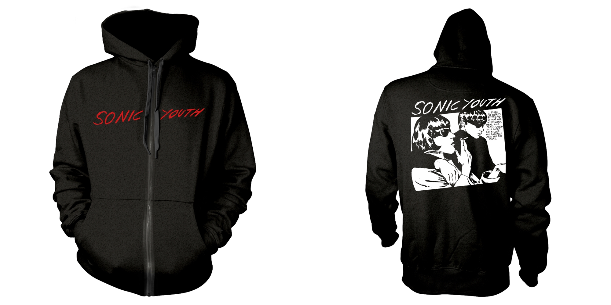 SONIC YOUTH - ZIP HOOD, GOO ALBUM COVER