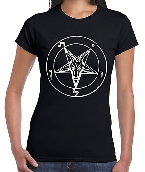 Baphomet Pentagram - Girly/Skinny