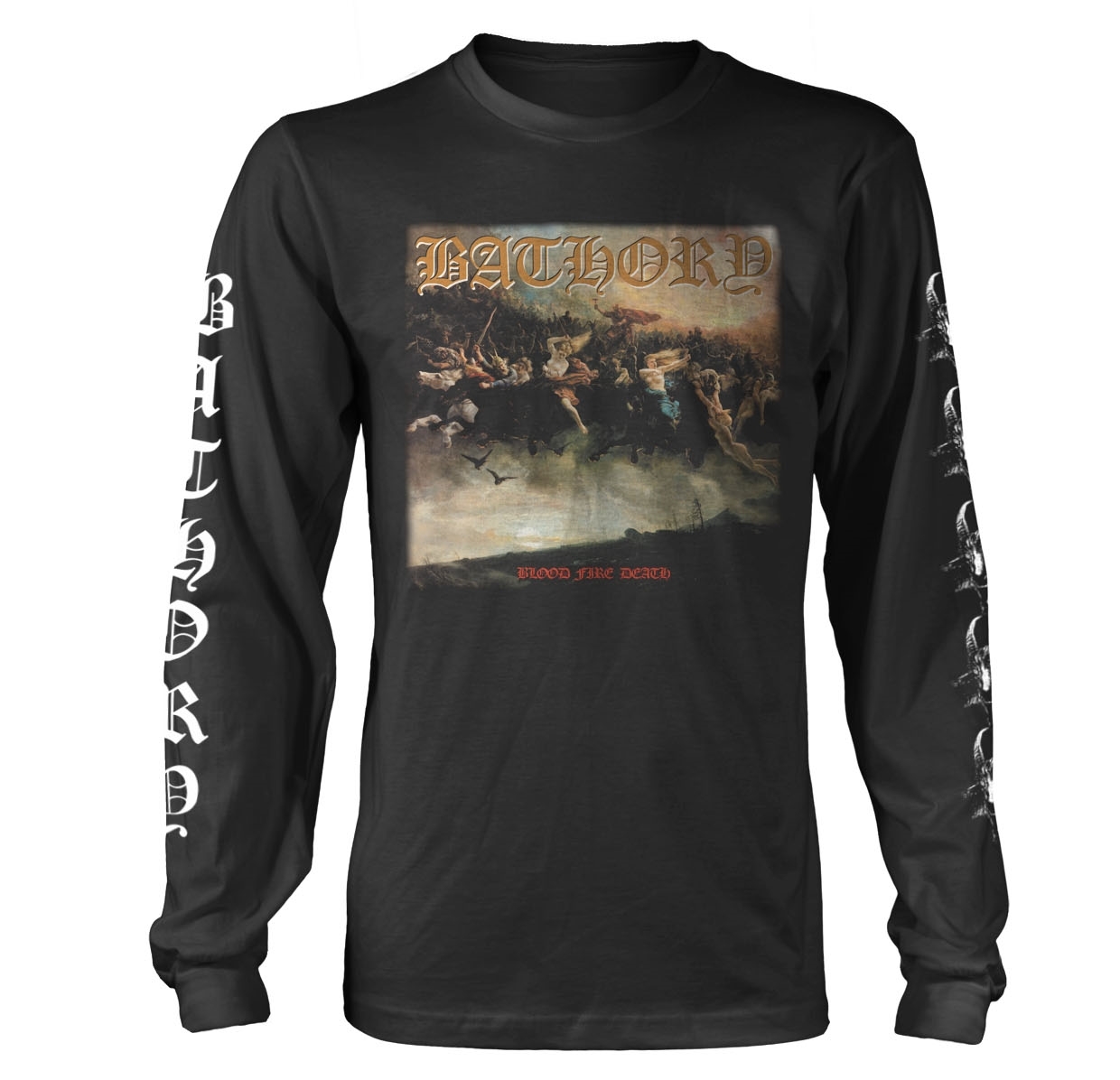 BATHORY - LONG SLEEVE SHIRT, BLOOD FIRE DEATH